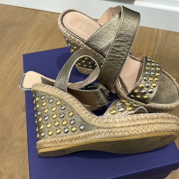 Stuart weitzman hubcaps wedge sandal size 8.5 - Picture 4 of 4